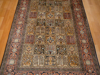 Preview: 13585 Kashmir silk rug India 6 x 4 ft / 183 x 123 cm Preview: Kashmir silk rug India 6 x 4 ft / 183 x 123 cm