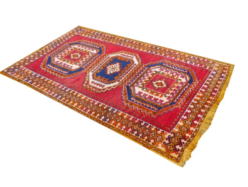 Preview: 15156 Moroccan Rug Amazigh 8 x 5 ft red and blue vintage Preview: 15156 Moroccan Rug Amazigh 8 x 5 ft red and blue vintage